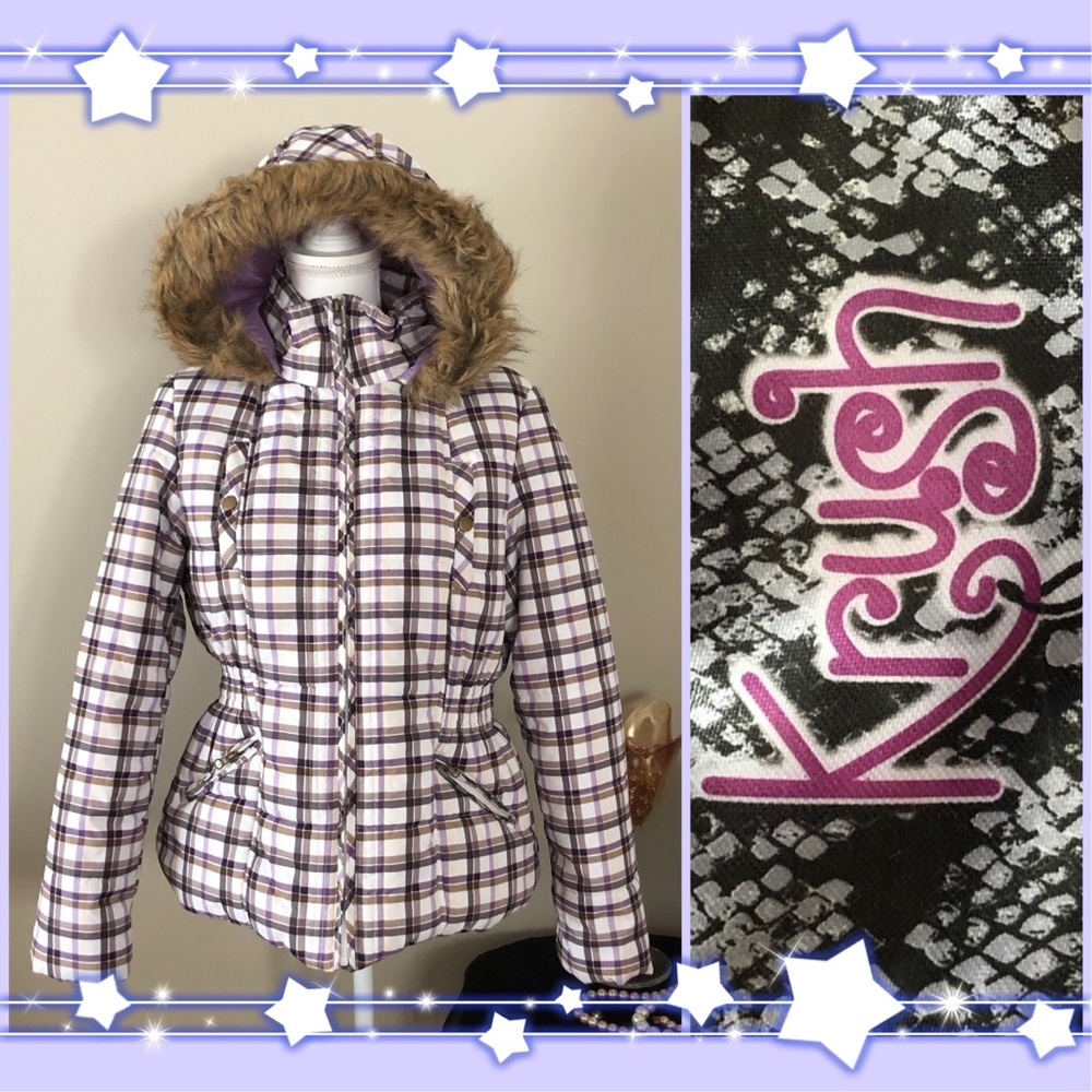 NEW NBW KRUSH WINTER CHANNEL-QUILTED PUFFER COAT